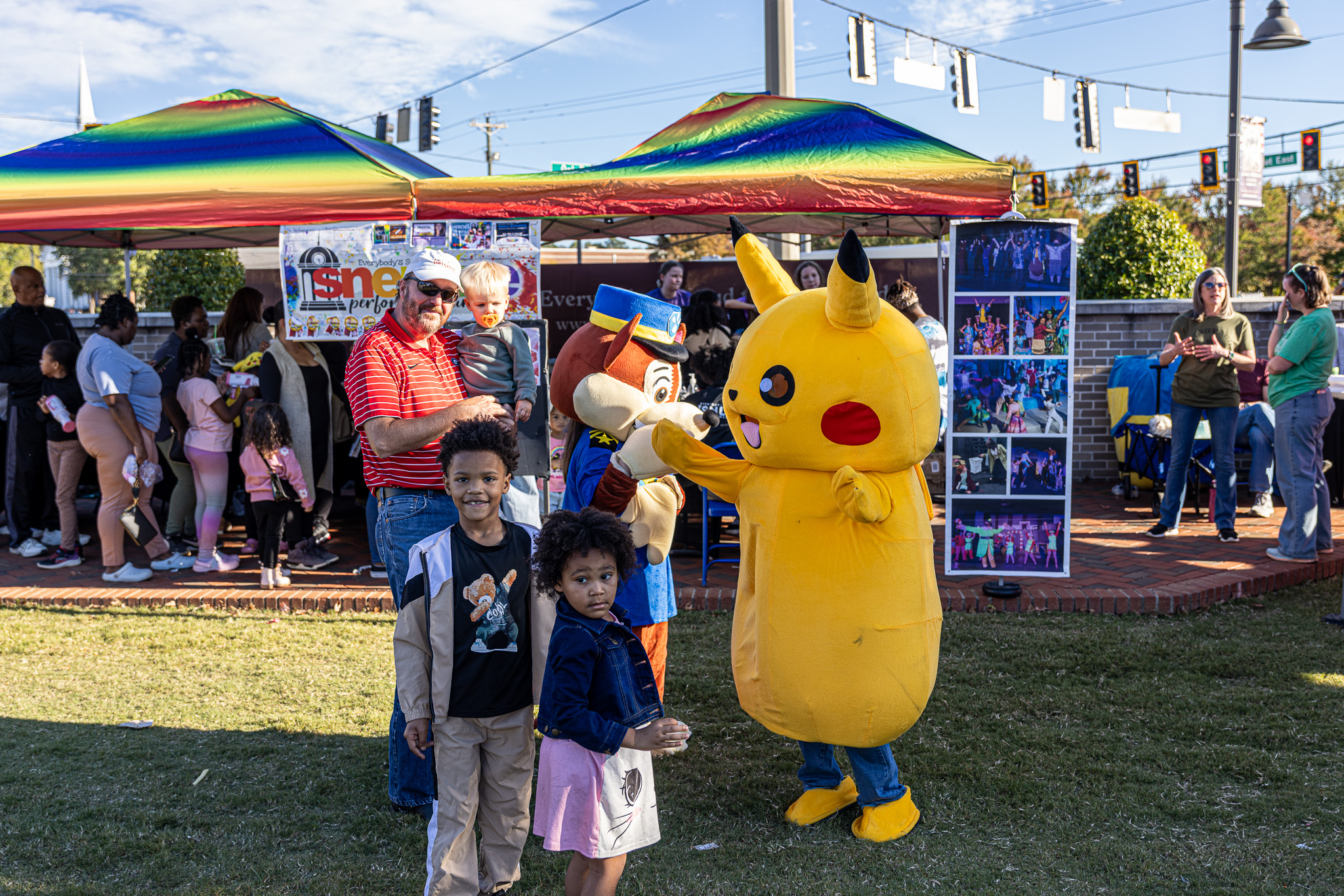 Kids with Pikachu